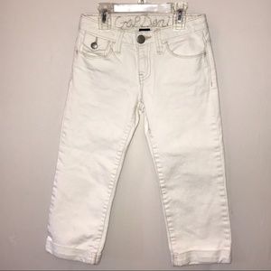 GapKids White Denim Girls Capris Size 8 Slim